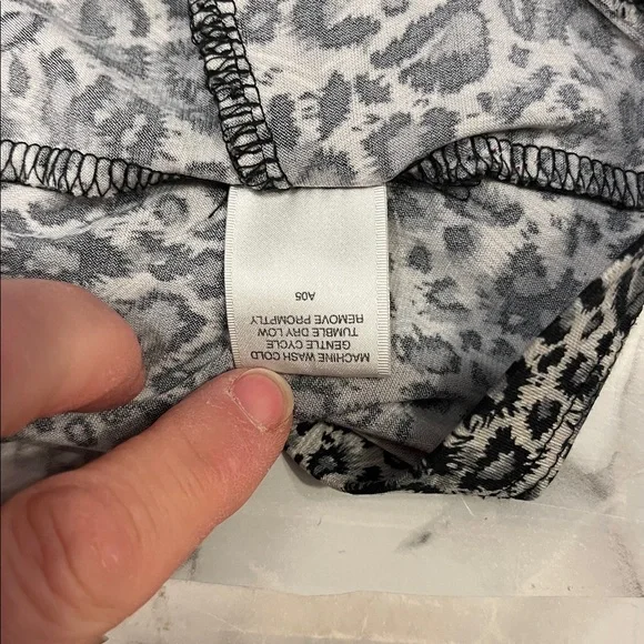 VAN HEUSEN Layered Ruffle Cheetah Print Tank Top XL - Picture 7 of 8